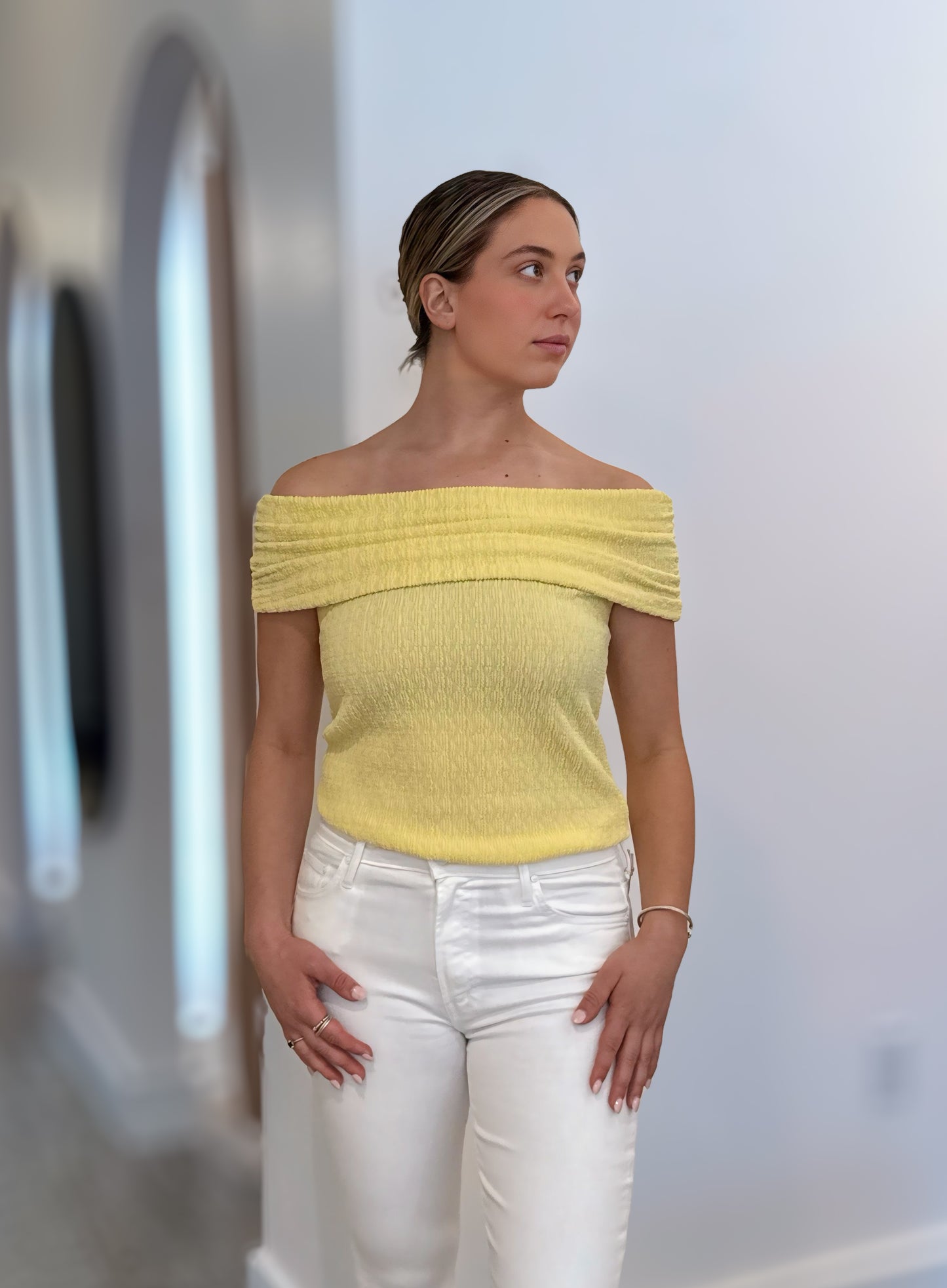 Off The Shoulder Knit Top