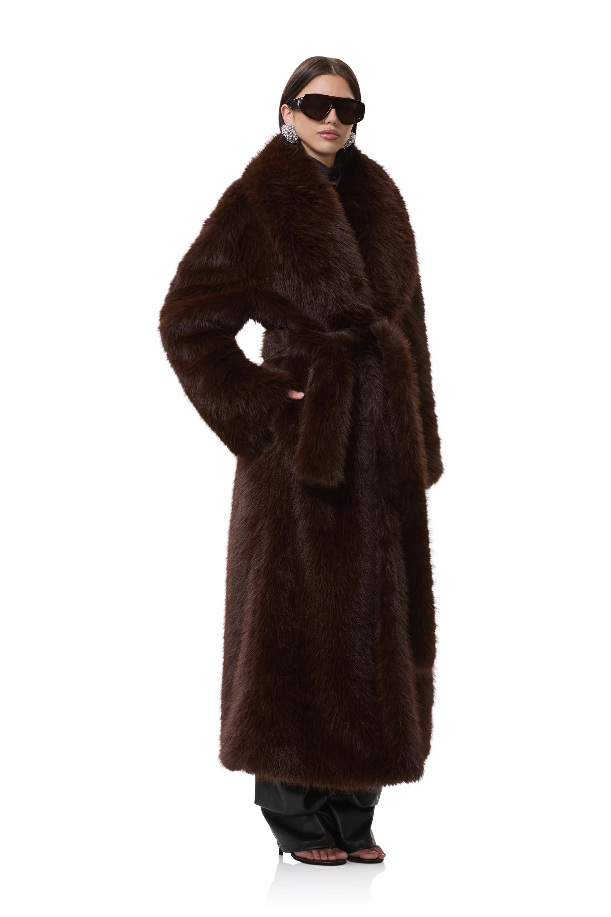 Long Faux Fur Coat – TACHI HILL - house of fashion