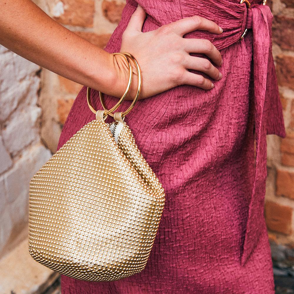 Vida Ball Mesh Handle Bag