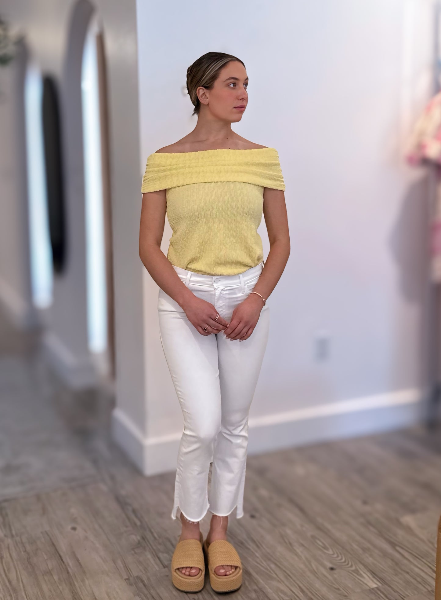 Off The Shoulder Knit Top