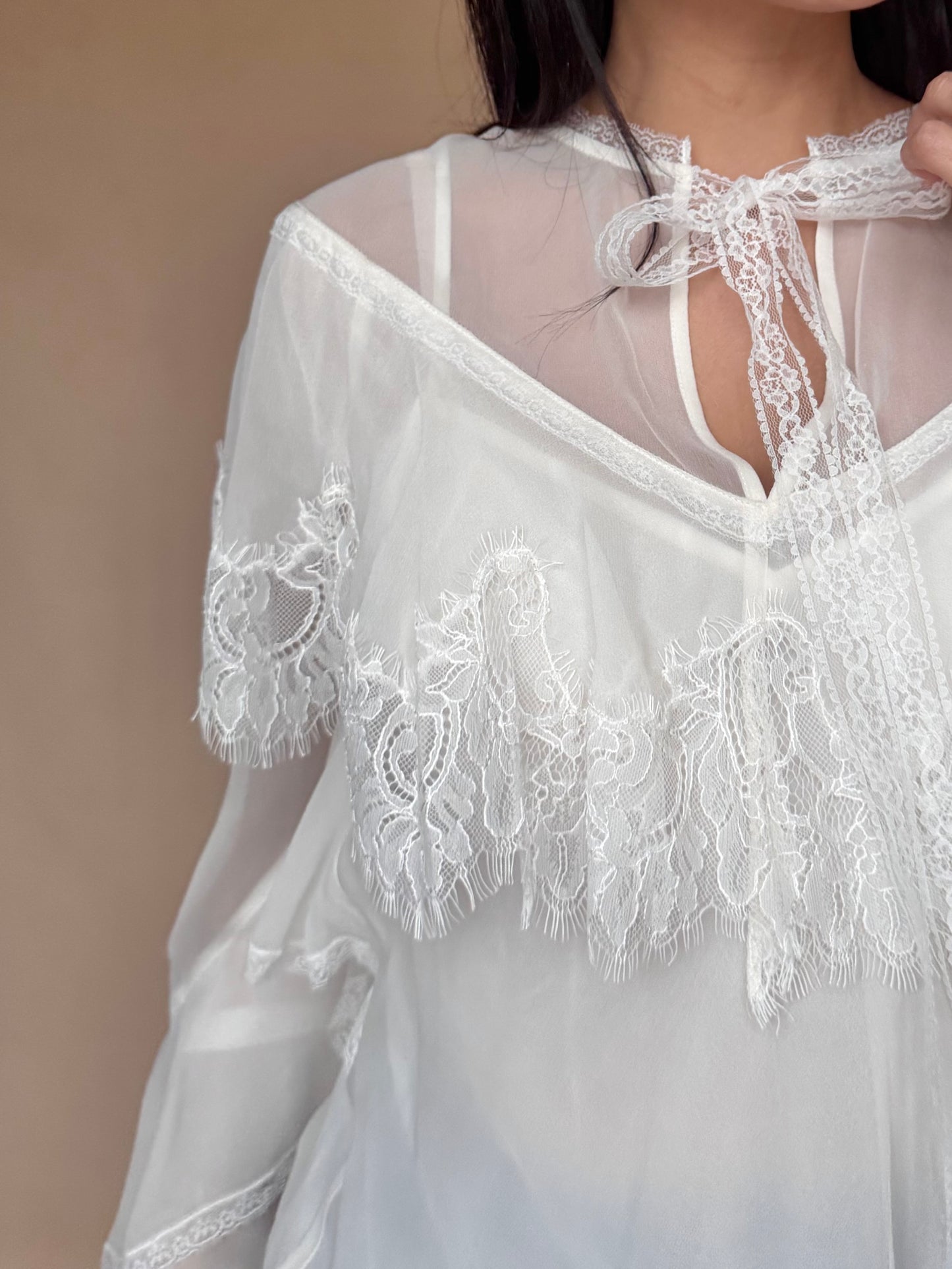 Silk Lace Blouse