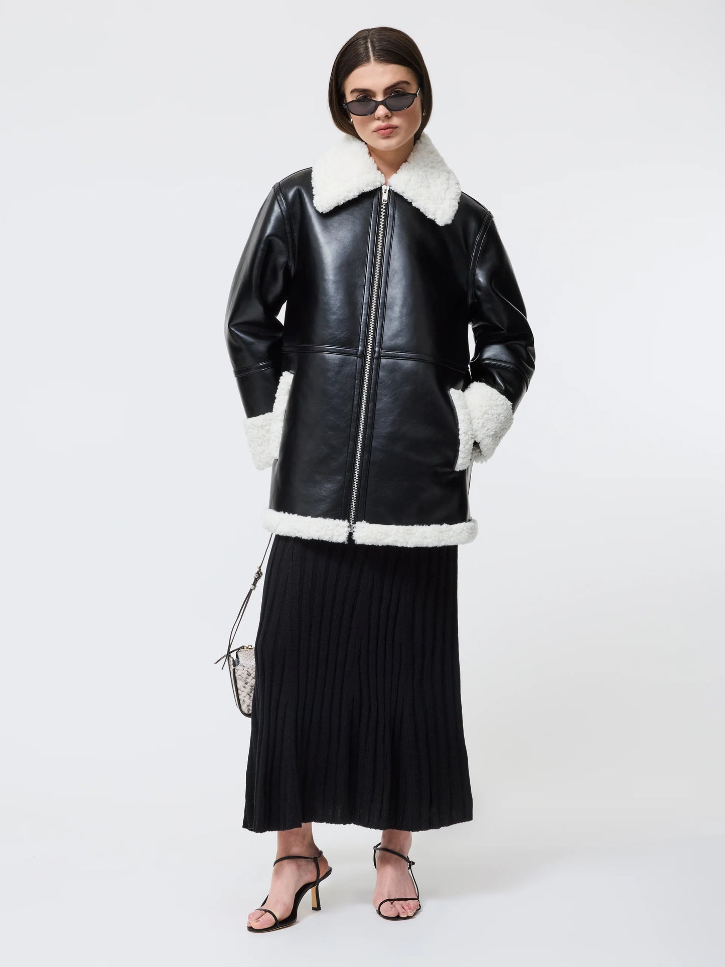 Maria Vegan Shearling Coat