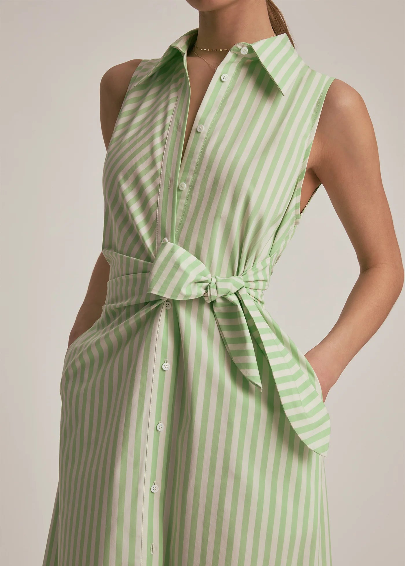 Lori Side Tie Belt Dress