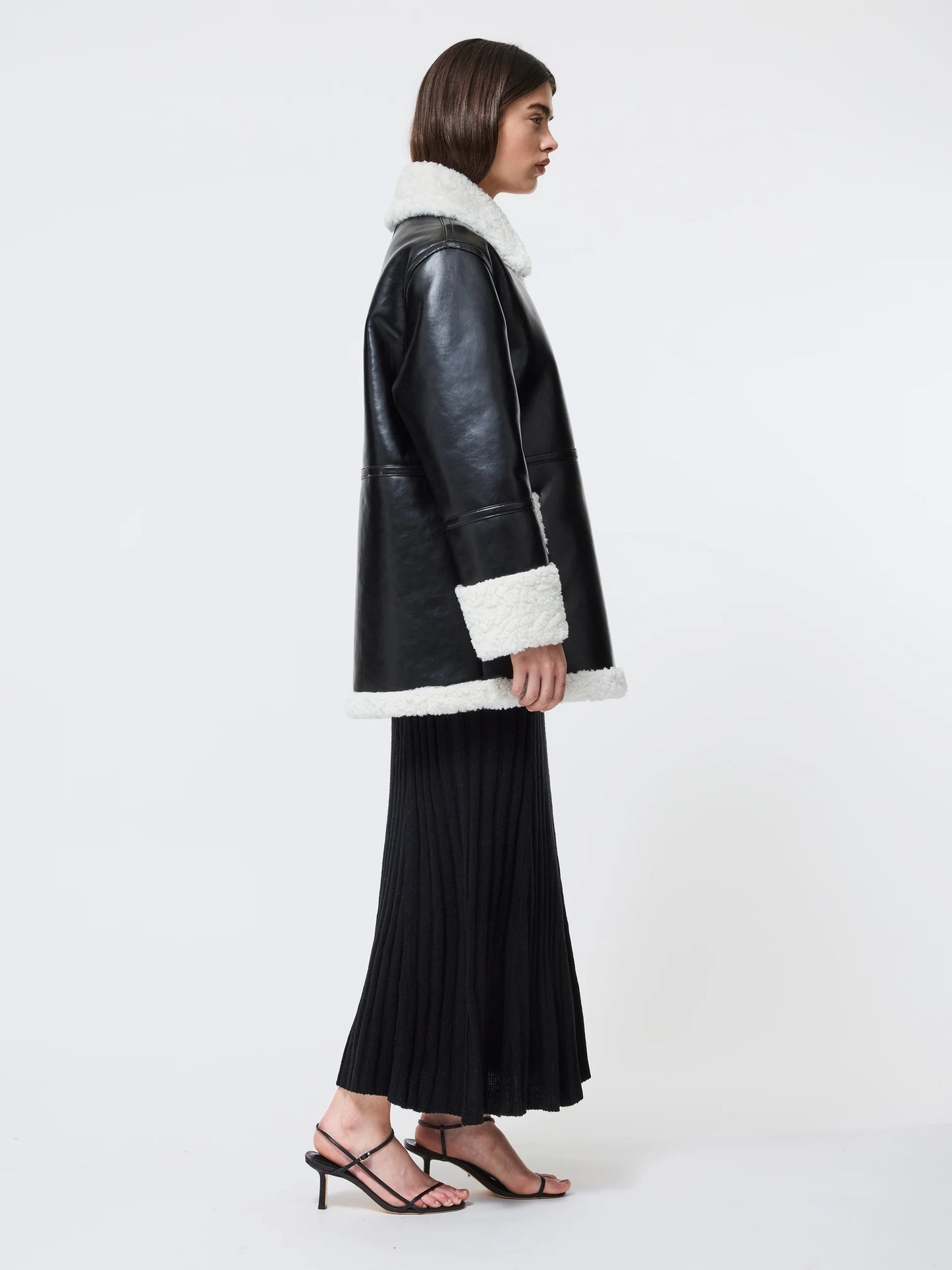 Maria Vegan Shearling Coat