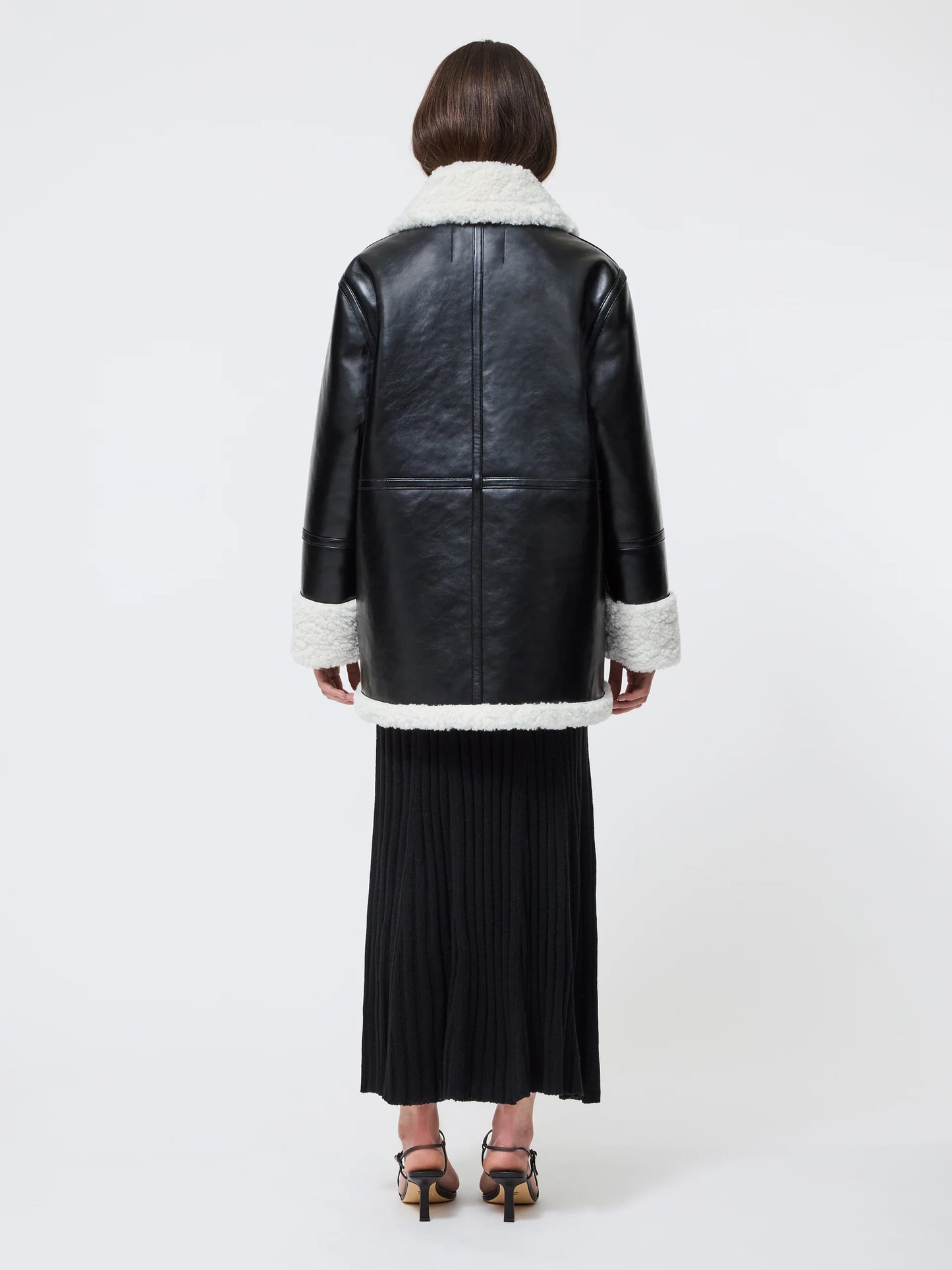 Maria Vegan Shearling Coat